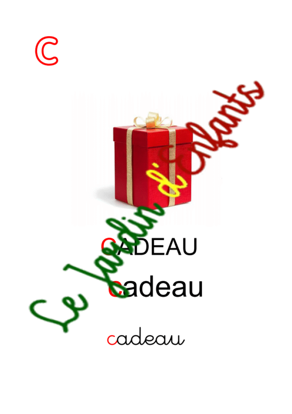 "Français" Initiale Rouge – Image 3