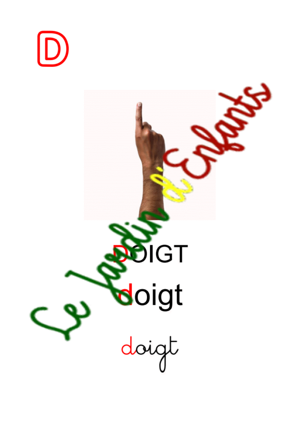 "Français" Initiale Rouge – Image 4
