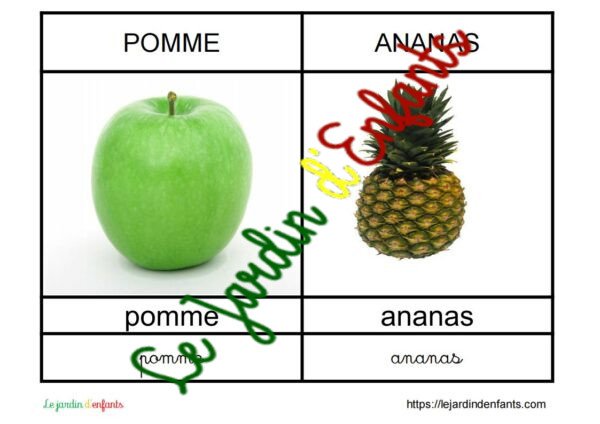 L'imagier des "Fruits et Légumes" Français – Image 2