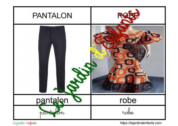 L'imagier des "Vêtements" Français – Image 4