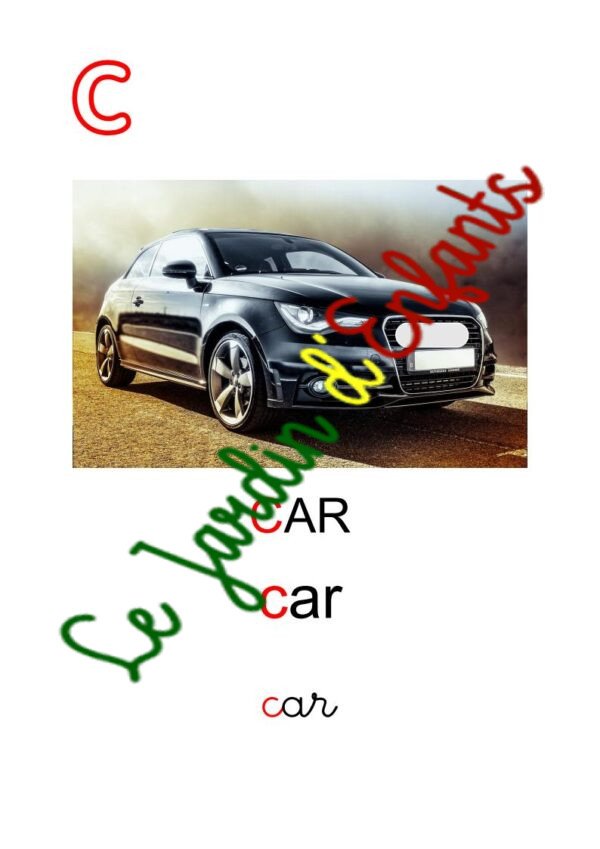 "Anglais" Initiale Rouge – Image 3