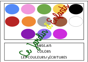 L'imagier des "Couleurs" Anglais
