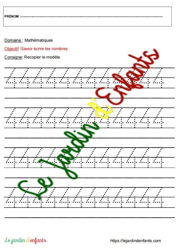 Ecriture-Chiffres "Pointillées" ( 0 à 4) MS-GS – Image 5