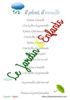 Il pleut, il mouille