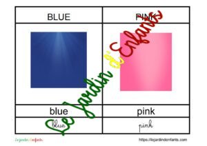 L'imagier des "Couleurs" Anglais