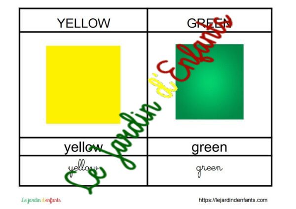 L'imagier des "Couleurs" Anglais – Image 3