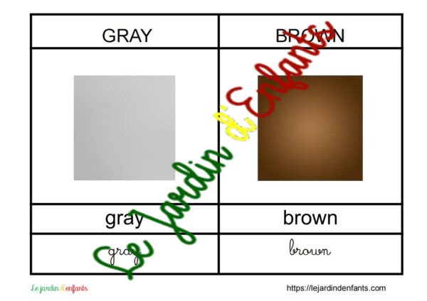 L'imagier des "Couleurs" Anglais – Image 5
