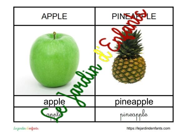 L'imagier des "Fruits et Légumes" Anglais – Image 5