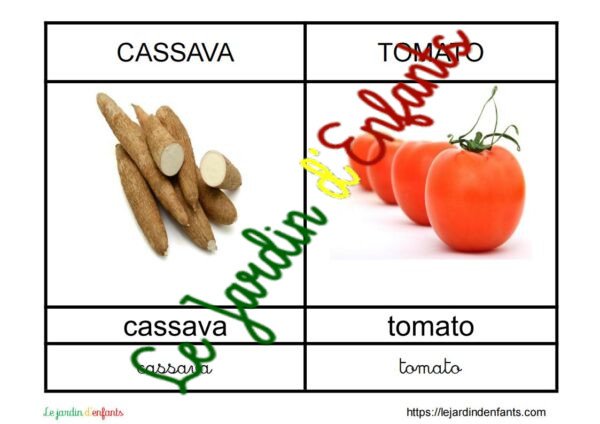 L'imagier des "Fruits et Légumes" Anglais – Image 2