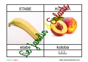 L'imagier des "Fruits et Légumes" Lingala