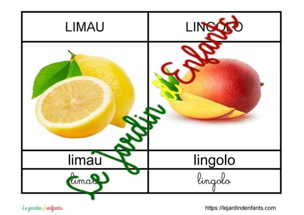 L'imagier des "Fruits et Légumes" Lingala – Image 3
