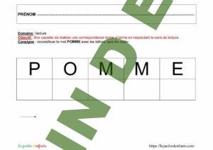 Reconstituer un mot