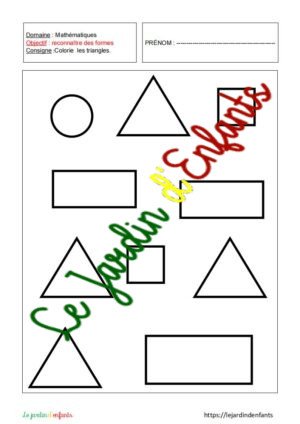 Les Formes "Les triangles" PS-MS
