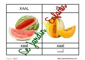L'imagier des "Fruits et Légumes" Wolof