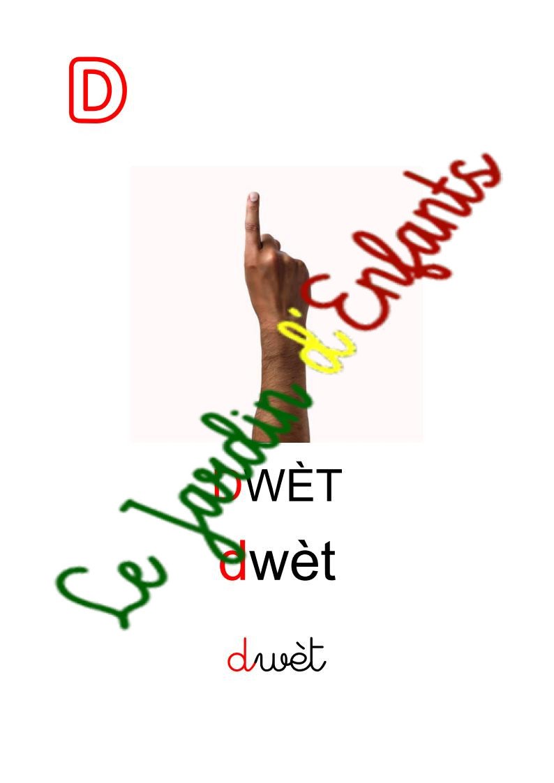 "Créole Haïtien" Initiale Rouge – Image 4