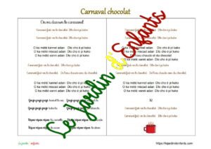 Le carnaval chocolat