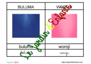 L'imagier des "Couleurs" Bambara