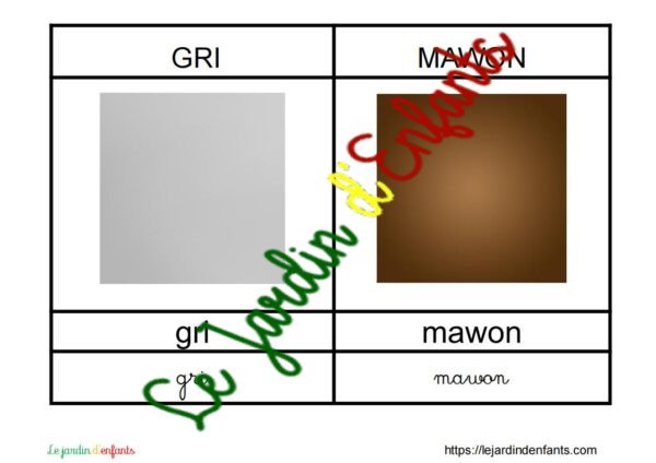 L'imagier des "Couleurs" Créole Haïtien – Image 4