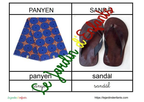 L'imagier des "Vêtements" Créole Haïtien – Image 5
