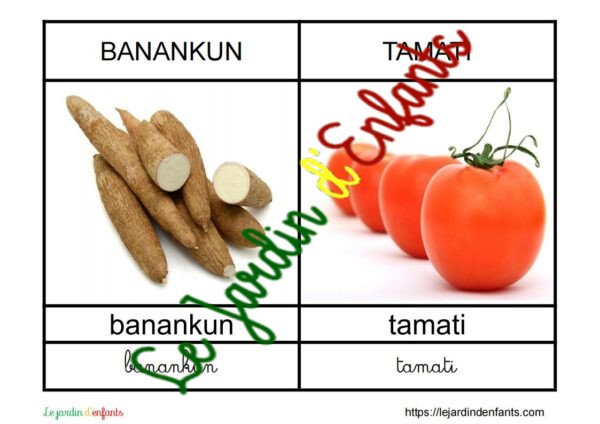 L'imagier des "Fruits et légumes" Bambara – Image 2
