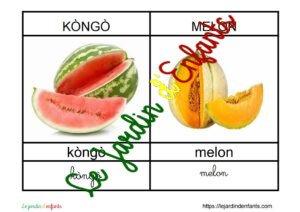 L'imagier des "Fruits et légumes" Bambara
