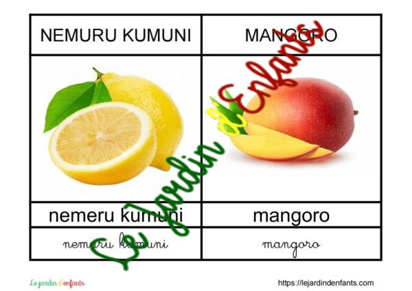 L'imagier des "Fruits et légumes" Bambara – Image 3