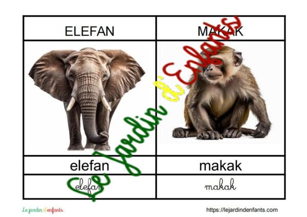L'imagier des "Animaux" Créole Haïtien – Image 3