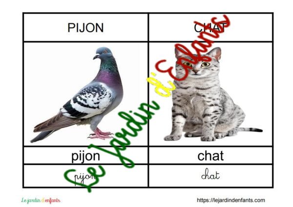 L'imagier des "Animaux" Créole Haïtien – Image 5
