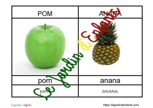 L'imagier des "Fruits et légumes" Créole Haïtien – Image 3