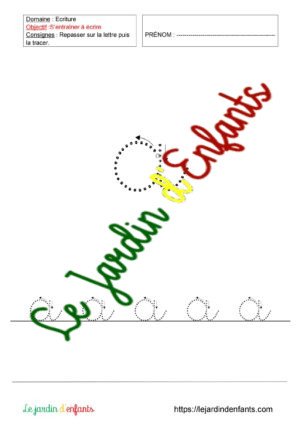 Ecriture "Lettres Cursives Pointillées" GS