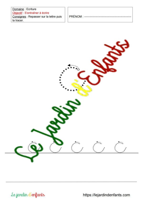 Ecriture "Lettres Cursives Pointillées" GS – Image 3