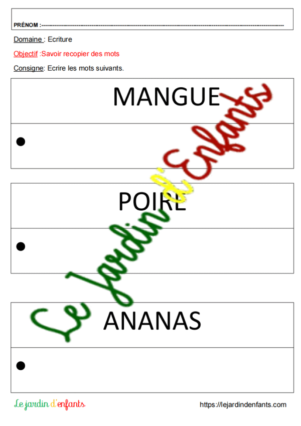 Ecriture "12 mots" MS-GS – Image 3