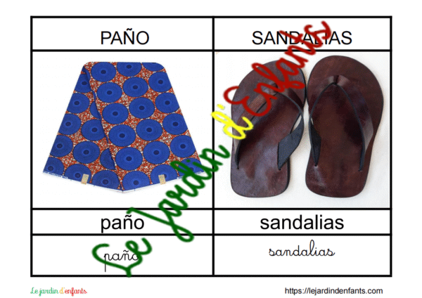 L'imagier des "Vêtements" Espagnol – Image 5