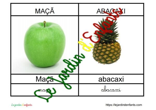 L'imagier des "Fruits et légumes" Portugais – Image 2
