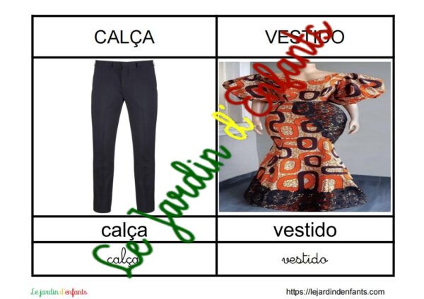 L'imagier des "Vêtements" Portugais – Image 4