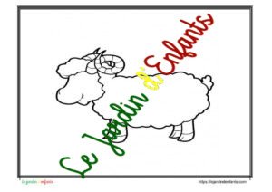 Coloriage d'un mouton