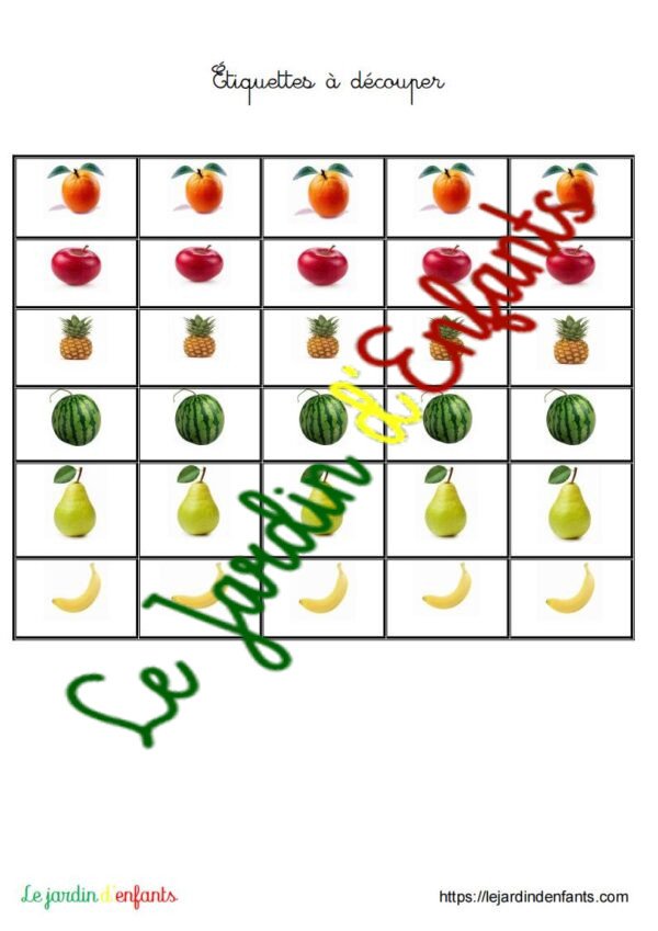 Compléter "Les fruits" GS – Image 2