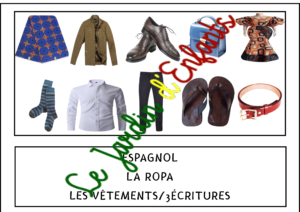 L'imagier des "Vêtements" Espagnol