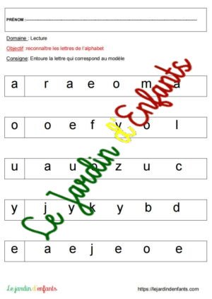 Lecture  "Les lettres scriptes"  MS