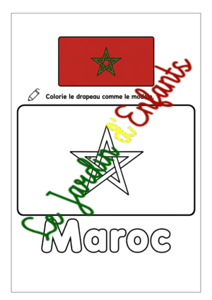 Coupe du monde 2026 "Le drapeau du Maroc"