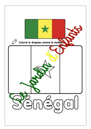 Coupe du monde 2026 "Le drapeau du Sénégal"