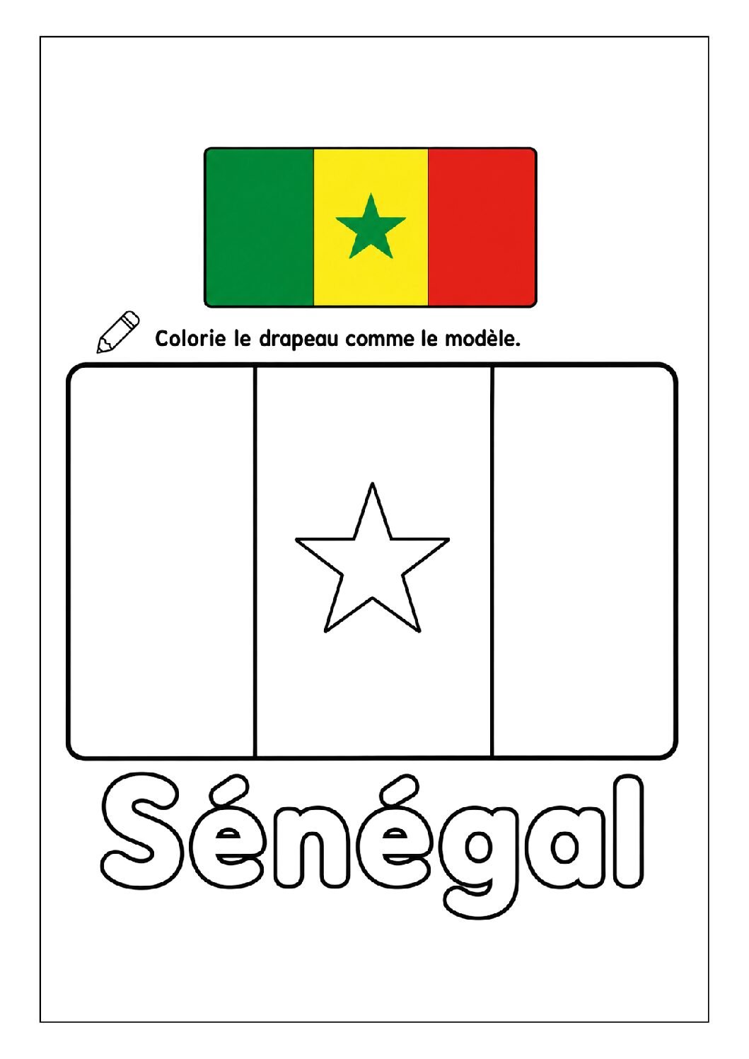 Coupe du monde 2026 "Le drapeau du Sénégal" – Image 2