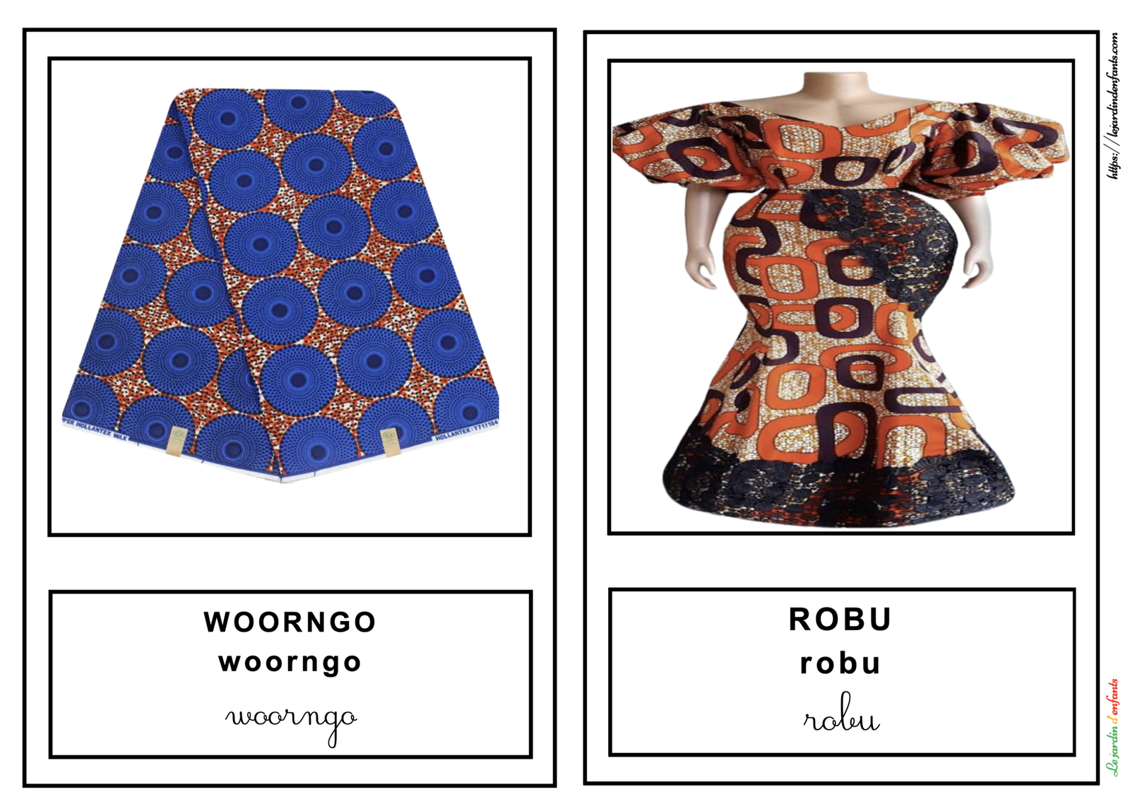 L'imagier des "Vêtements" Peul/3 écritures – Image 6