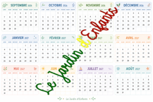 Calendrier mensuel