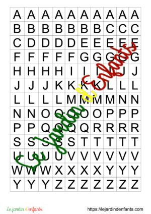 Fiche alphabet