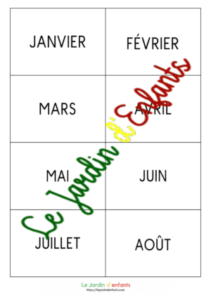 Étiquettes de rituel – Mois de l'année et années (1 écriture)