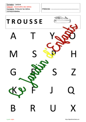 Lecture "Mots" n°4 MS/GS