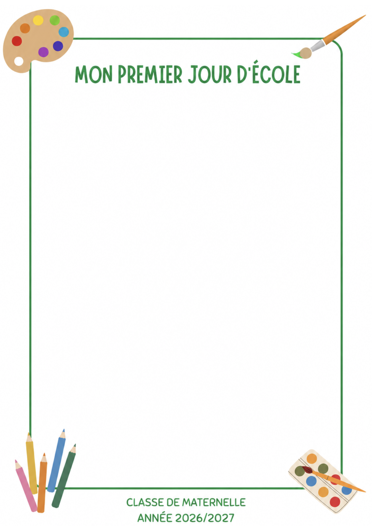 La rentrée « Mon premier jour d&rsquo;école »