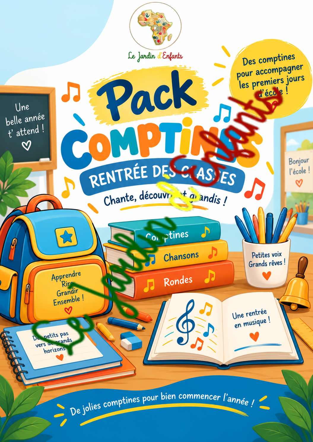 Pack Comptines pour la rentrée des classes