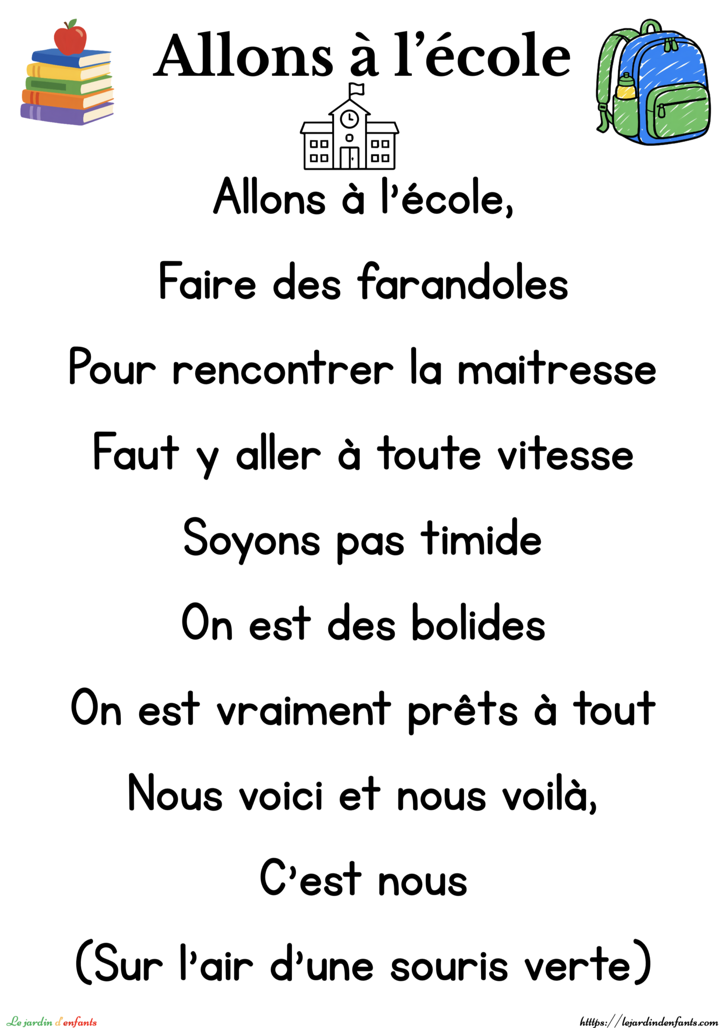 Allons à l&rsquo;école
